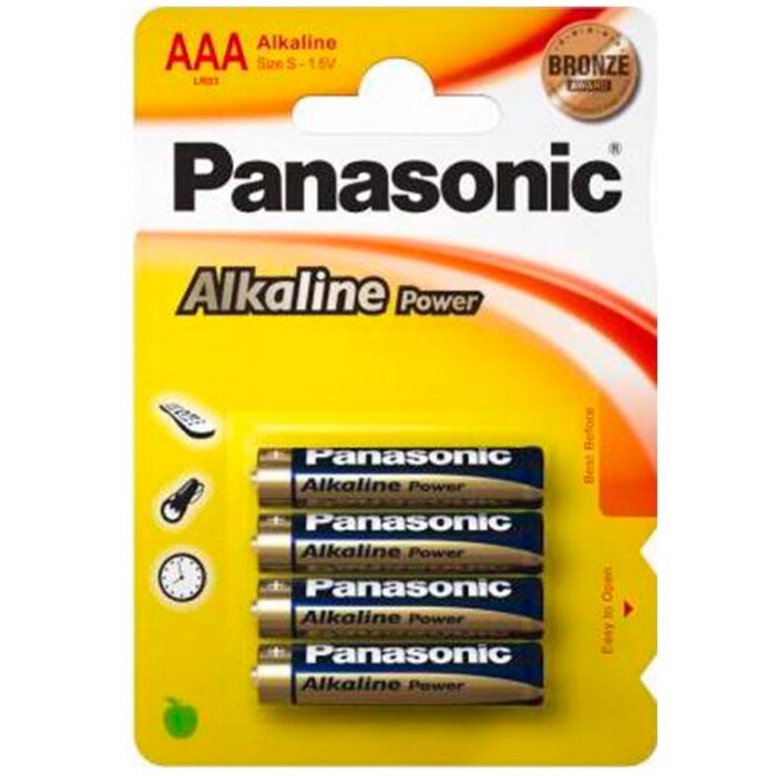 Helle AAA Panasonic Batterien (4er Pack)