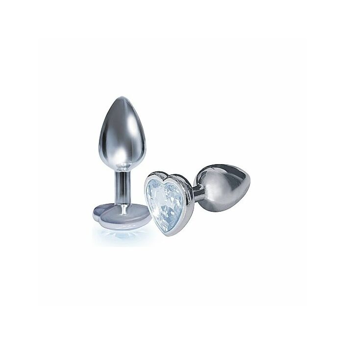 Bejeweled Herz Edelstahlstopfen - Diamant