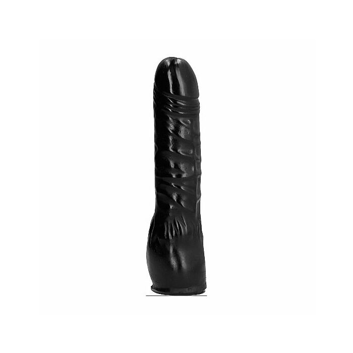 Ganz schwarzer Dildo 20cm