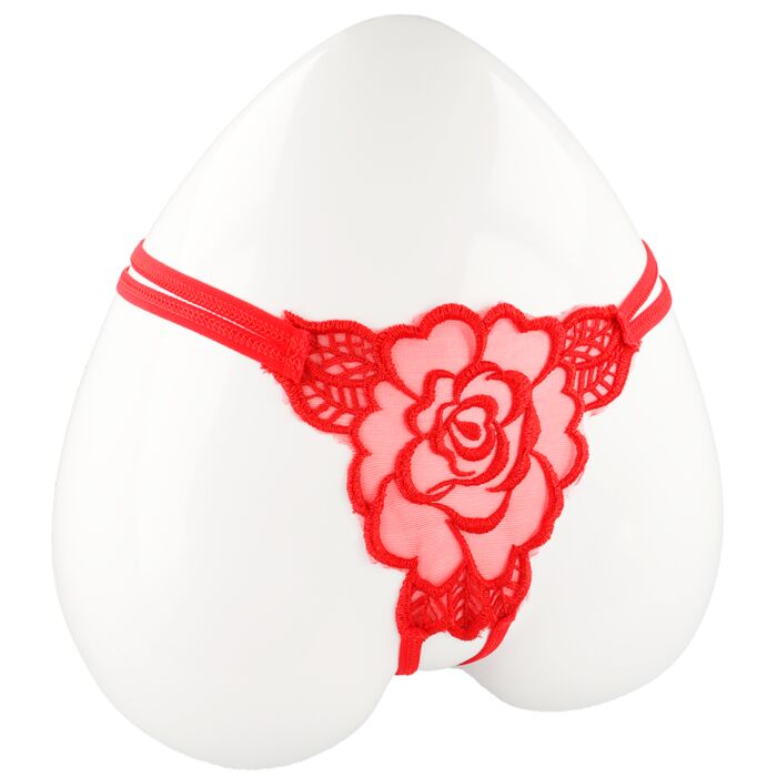 Hana Weihnachten Tanga rot Öffnung eine Größe 08