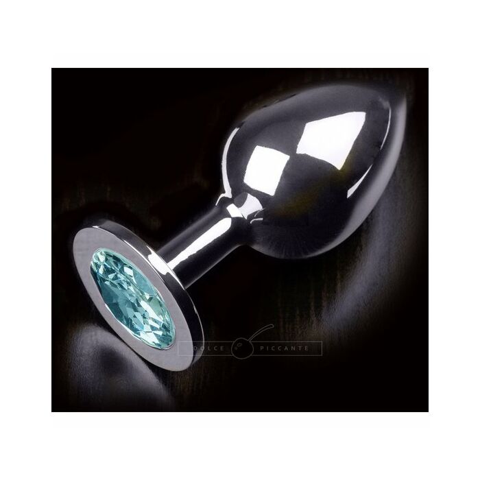 Stecker anal Schmuck große Silber / türkis