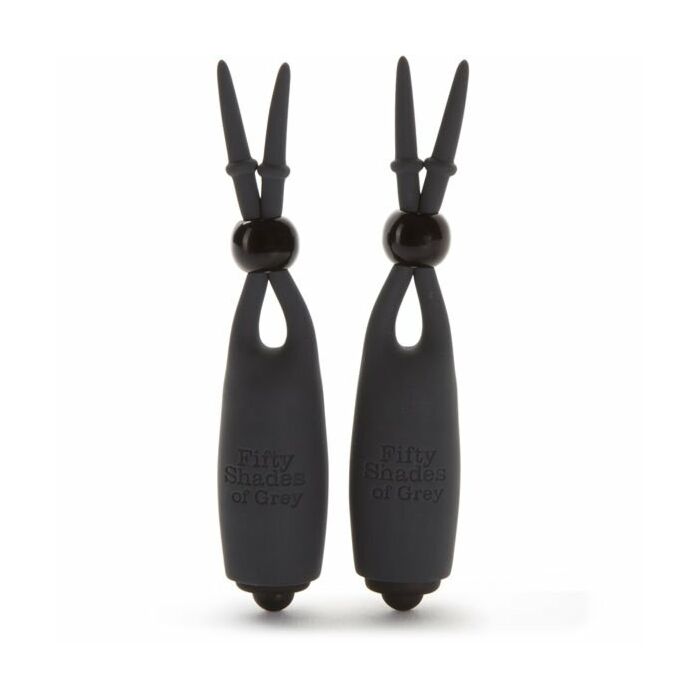 Fünfzig Schattierungen von grau vibrierenden Nippelklammern