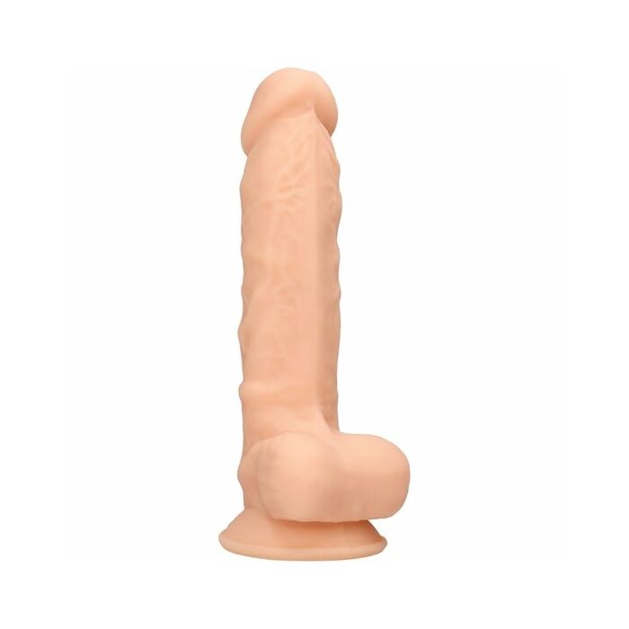 Silikondildo mit Kugeln - 17,8 cm - Fleisch