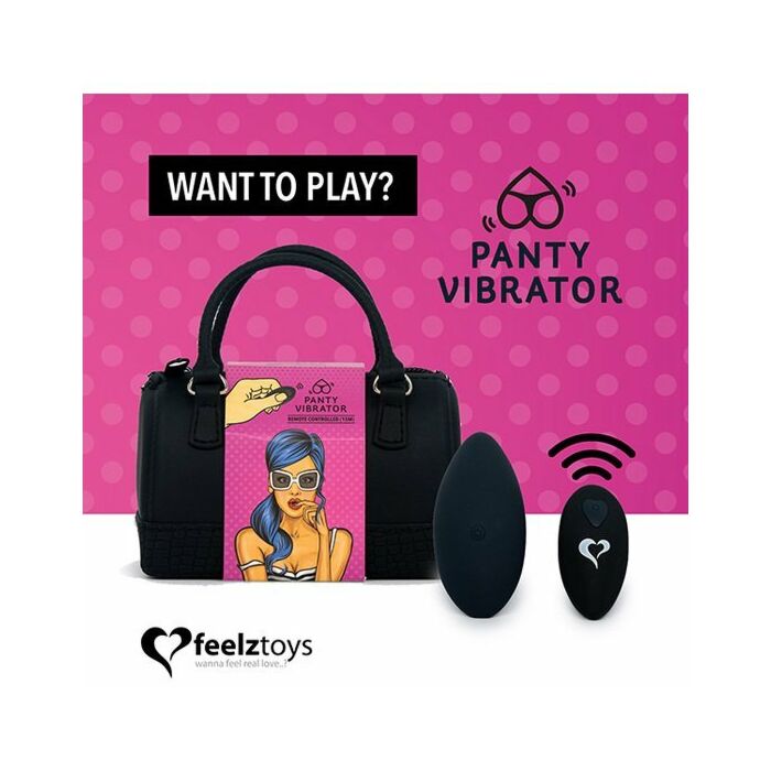 Feelztoys - Panty Vibe ferngesteuerter Vibrator - schwarz
