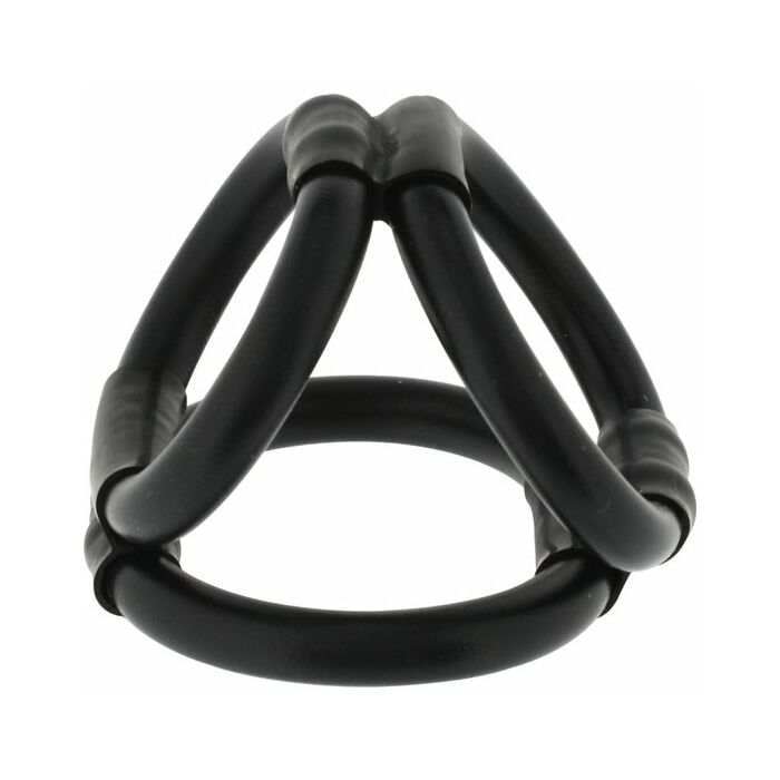 Tri Ring Cock Cage schwarz