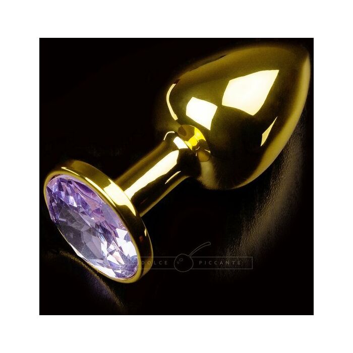 Anal Plug klein Goldschmuck lila Baby