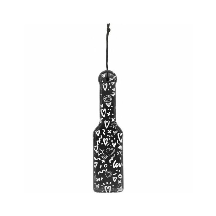 Bedrucktes Paddel - Liebe Street Art Fasion - schwarz