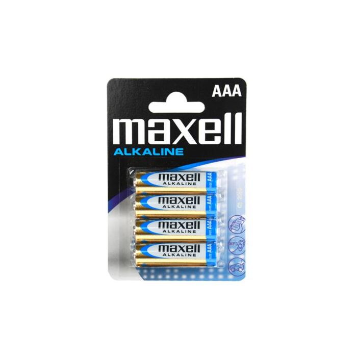 Blister 4 AAA Maxell Alkaline Batterien