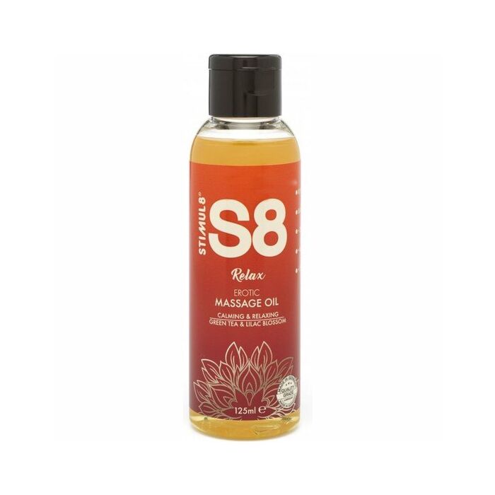 S8 Massageöl grüner Tee & lila Blüte 125ml