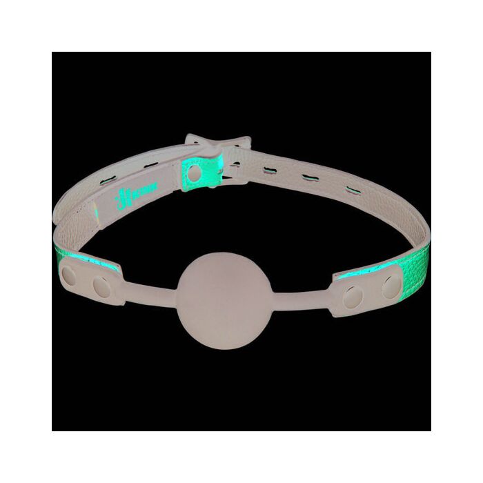 Ballknebel aus Leder und Silikon