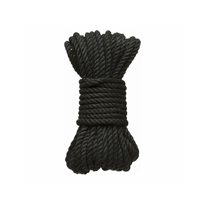 Knick - 6mm Hanf Bondage Seil - 30 ft. Schwarz