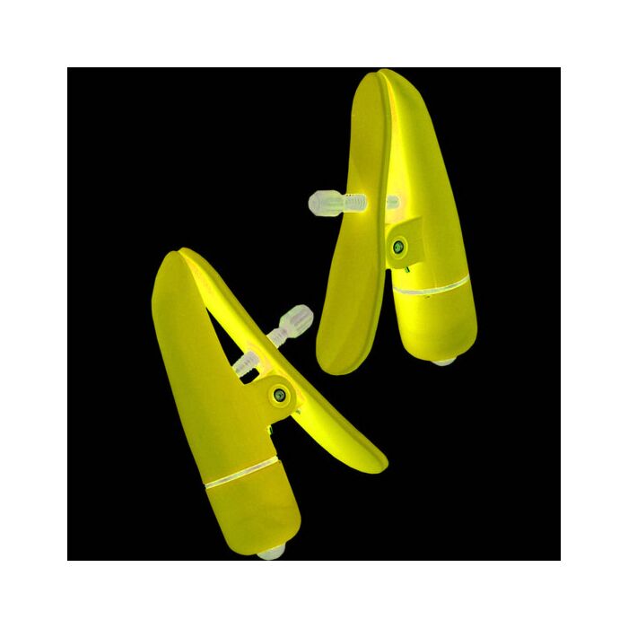 Brustklammern mit lila Vibrator