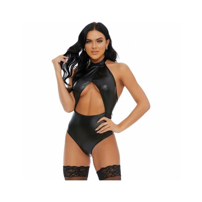 Ich will dich matt veganes Leder Teddy schwarz