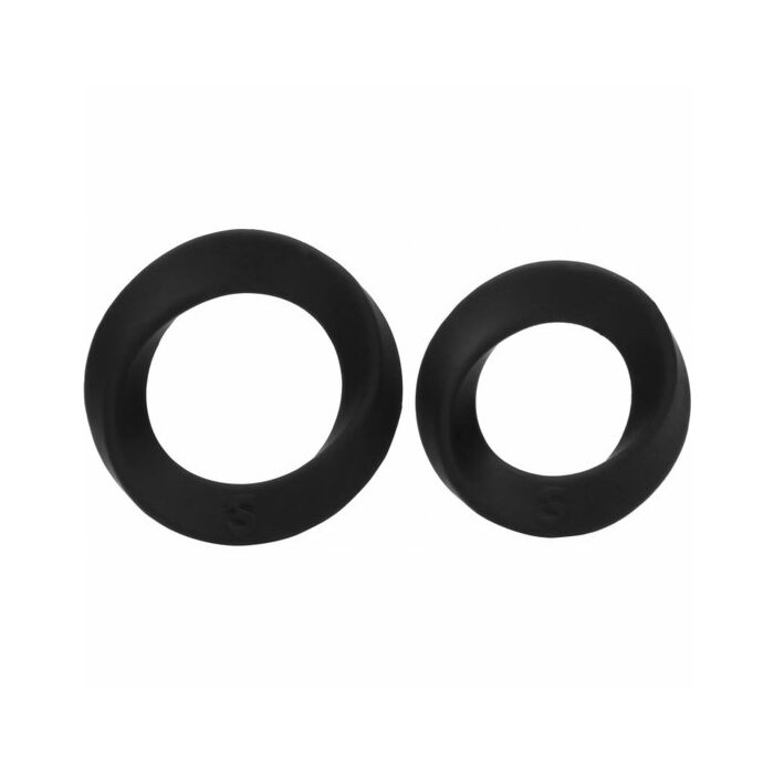 Penis-Ringe schwarz zwei Größen