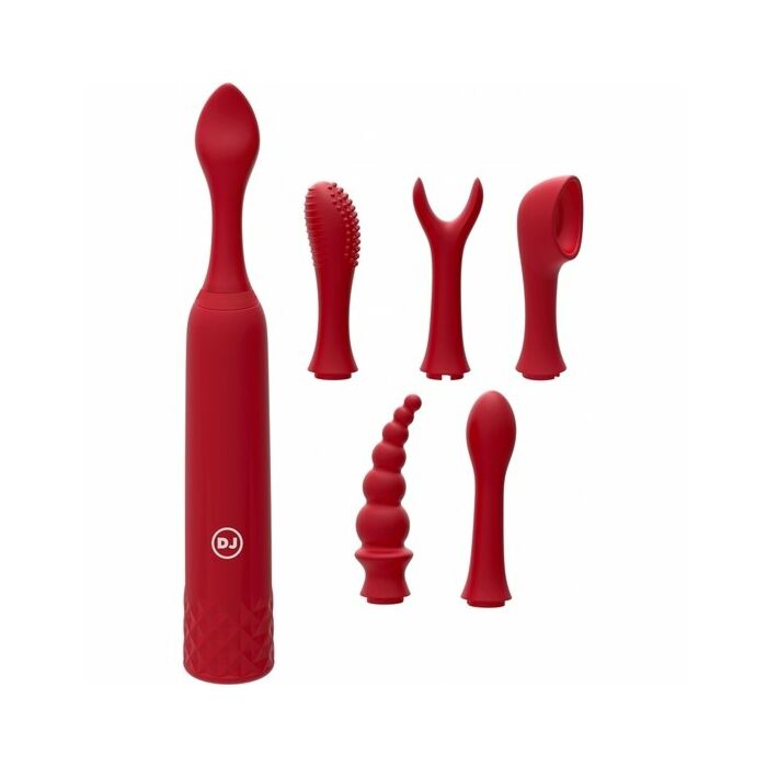 Iquiver - 7-teiliges Set - roter Samt