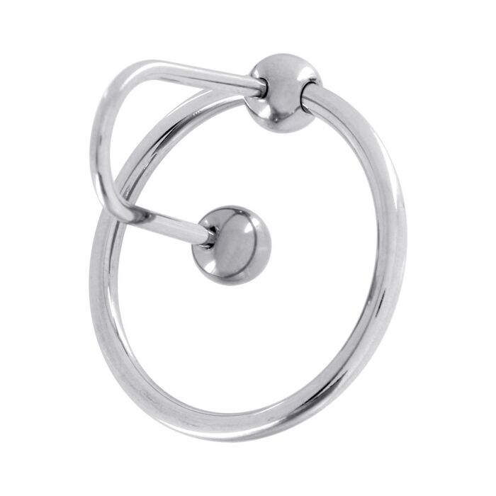 Stahl Spermatopper Ring - 30 mm - Silber