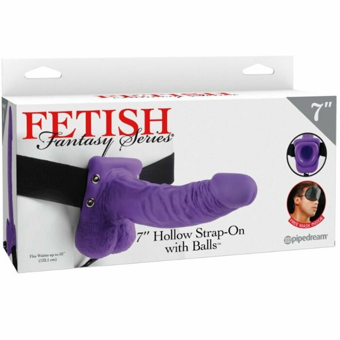 Realstico Penis mit arns 19 cm lila