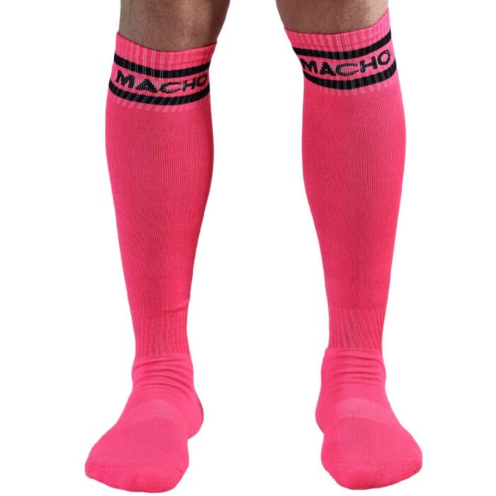 Rosa rebellische Socken