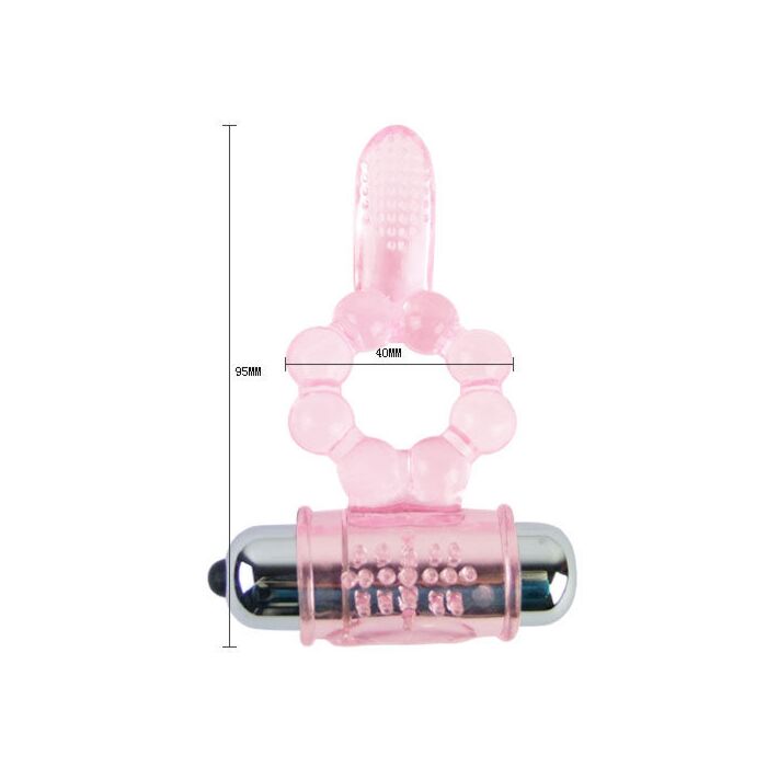 Vibrierender Zungenring in Rosa