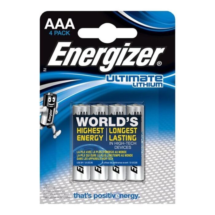 Batterien Energizer Ultimate Lithium AAA 1,5V (4er-Pack)