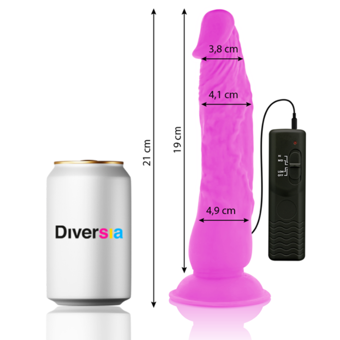 FlexiVibe - Flexibler Vibrator-Dildo 21cm - Lila