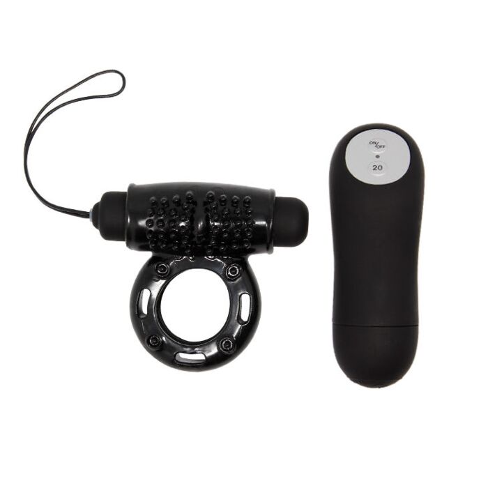 Vibratorring Black Remote Bliss