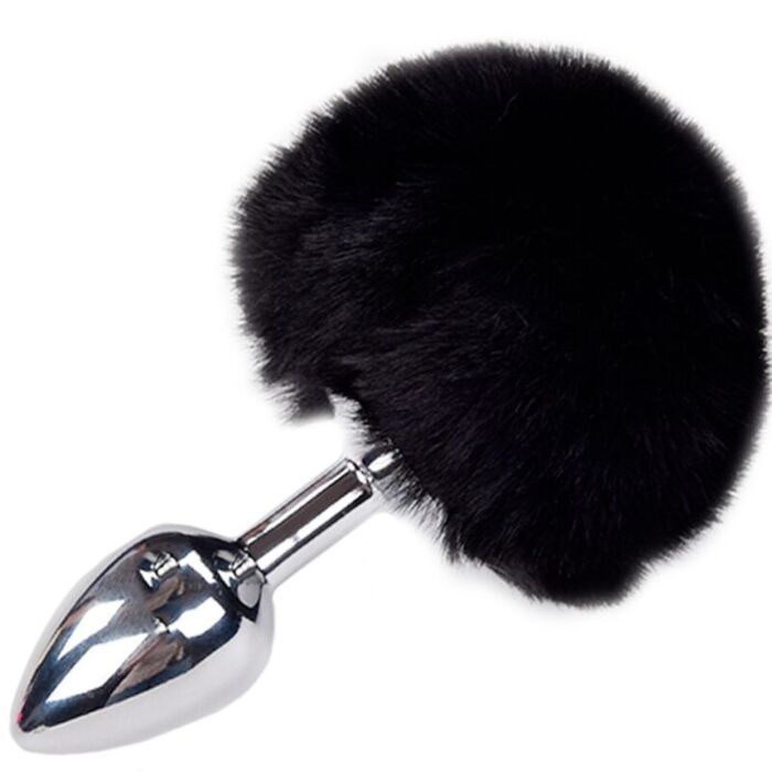Plug Pompon Schwarz