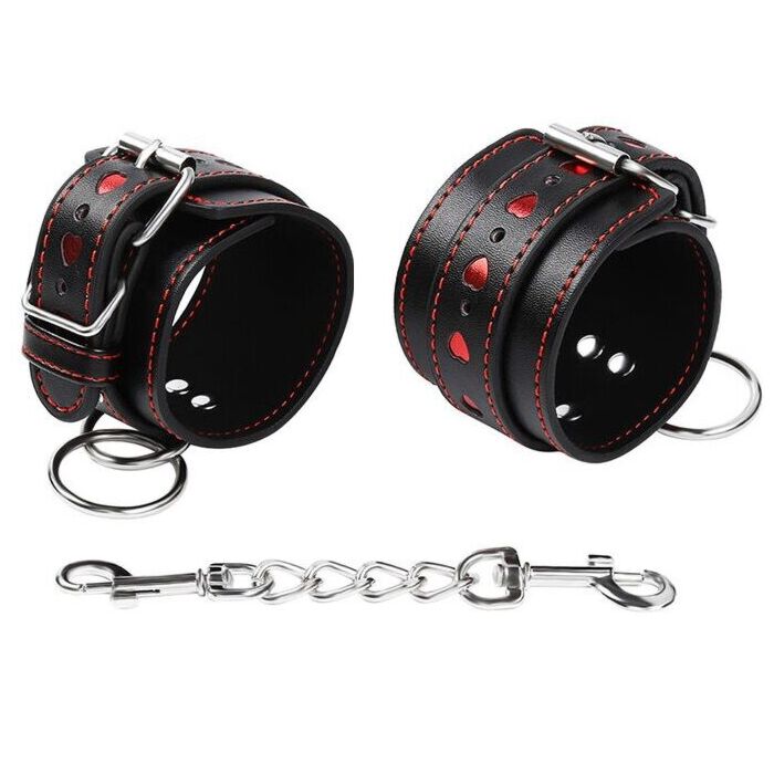 Glänzende Herz Handschellen