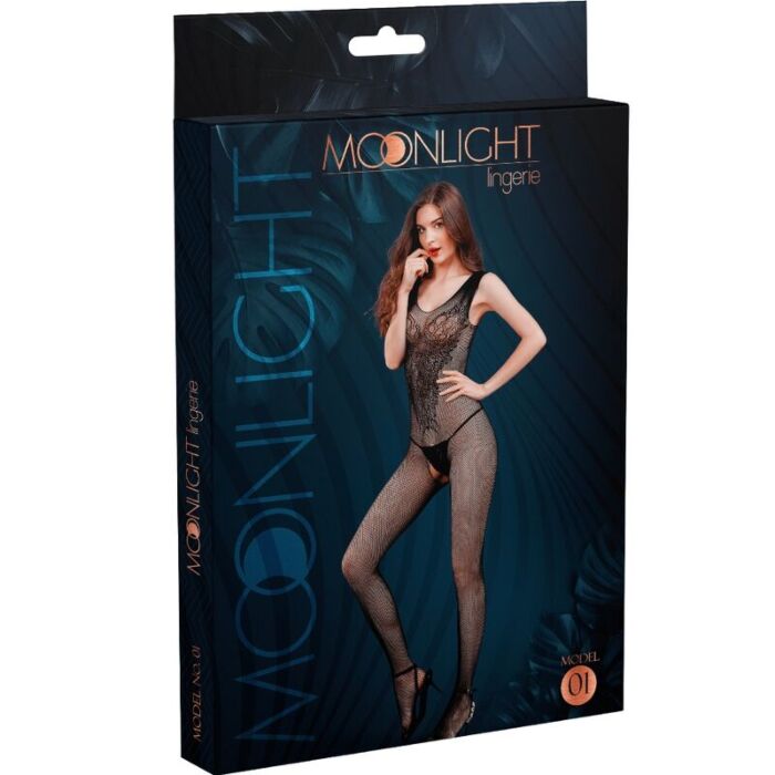 Bodystocking Eclipse: Netz-Catsuit mit Cut-Outs