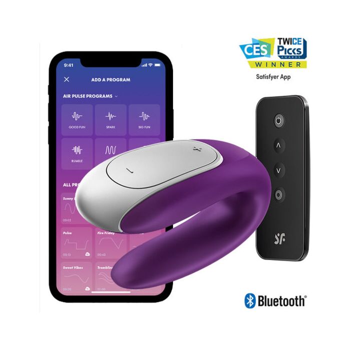 Doppelter Lila-Vibrator für doppeltes Vergnügen