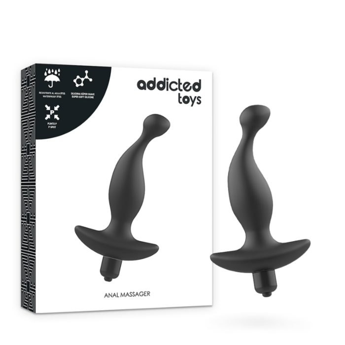 Vibratorischer Anal-Massager Obsidian