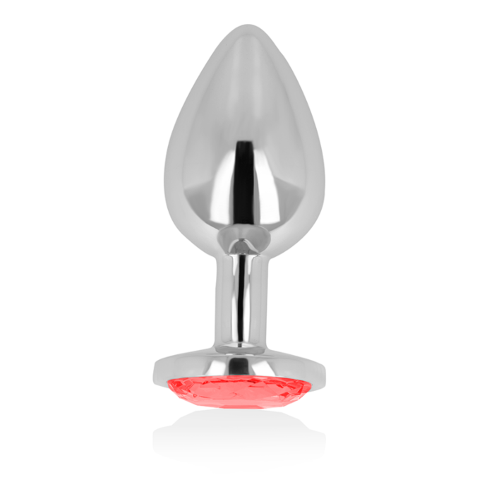 Rotes Kristall - Analplug 8 cm