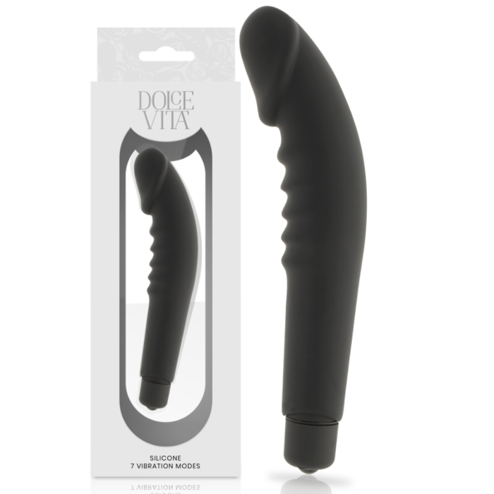 Realistischer schwarzer Vibrator Dolce Vergnügen