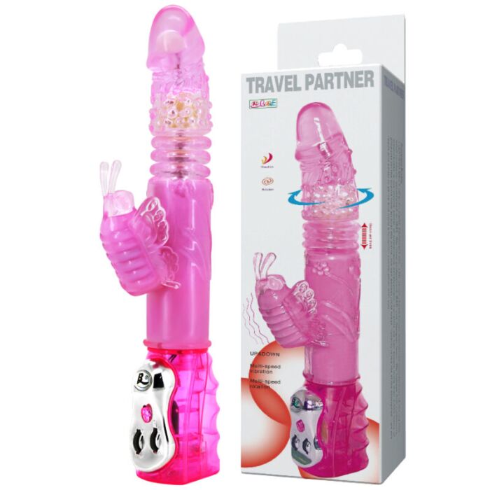 Reisender Pink Vibrator Bunny Rotierend