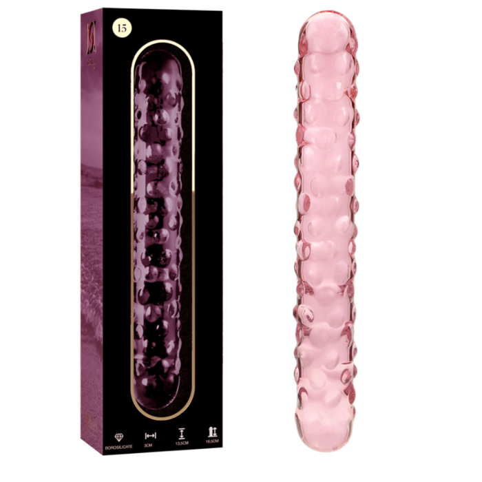 Dildo Glas Rosa Nebula