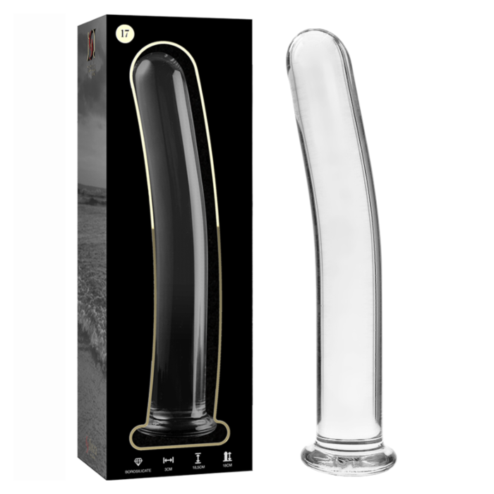 Dildo Glas Nebula 18,5 cm Transparent