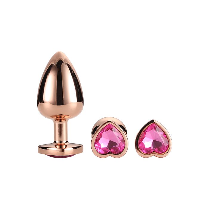 Set Stecker Spiel Love Rose Gold Glänzend