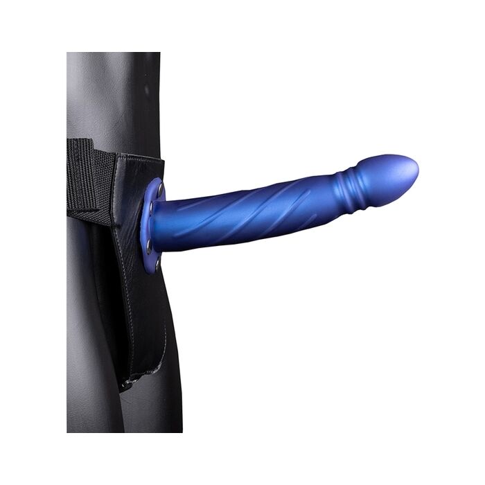 Blauer Hohlflechtzopf