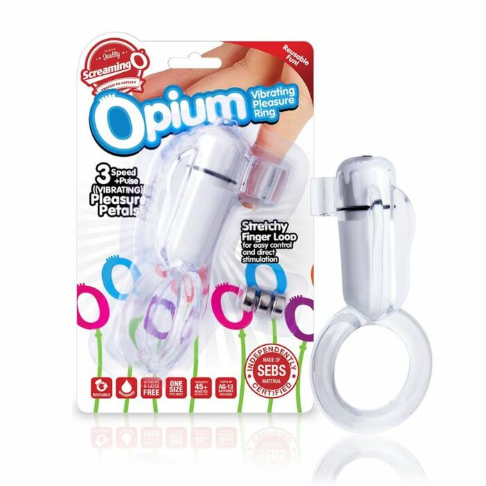 Schreien o Opium vibrierender Lustring weiß