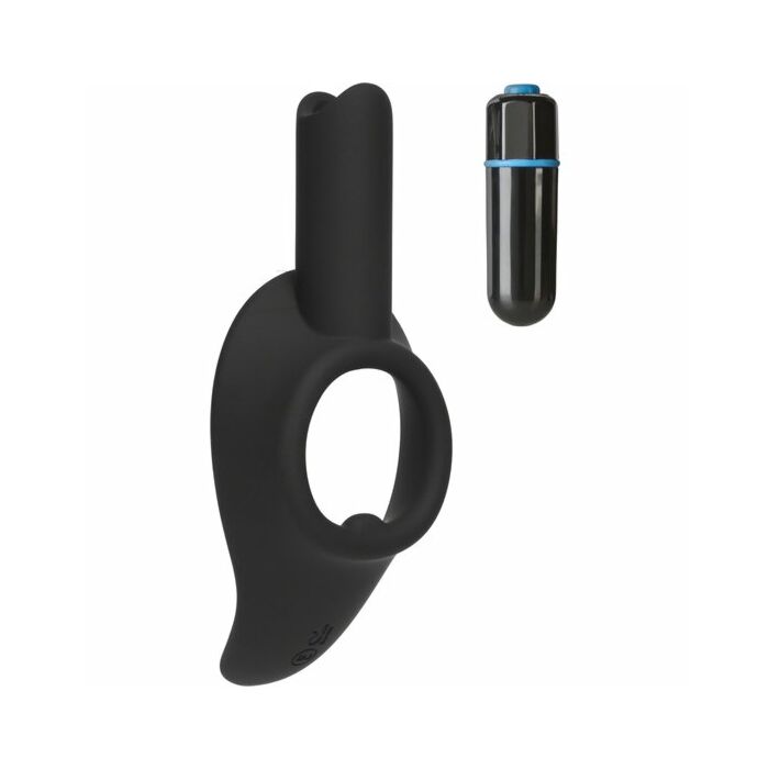 Cock Jock vibrierender C-Ring schwarz