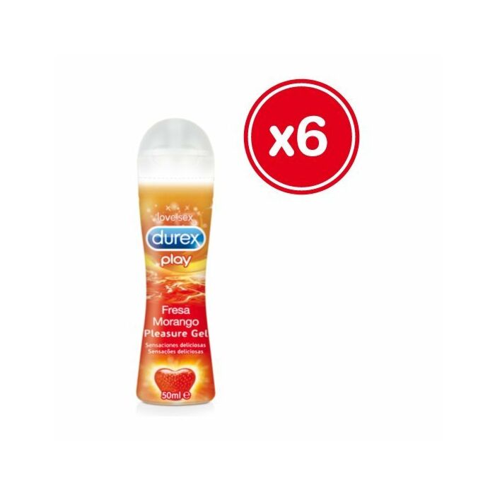 Durex Play Erdbeere süß 50 ml (6 Stück)