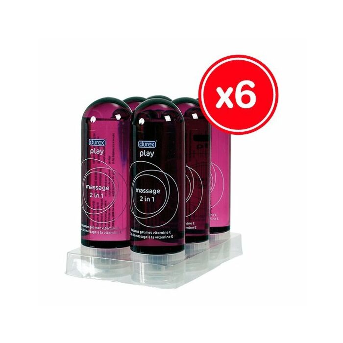 Durex Play Massage Gel 2 in 1 200 ml (6 Stück)