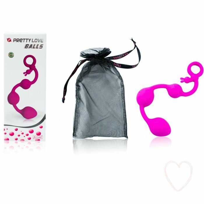 Hübsche lila Liebeskugeln triple