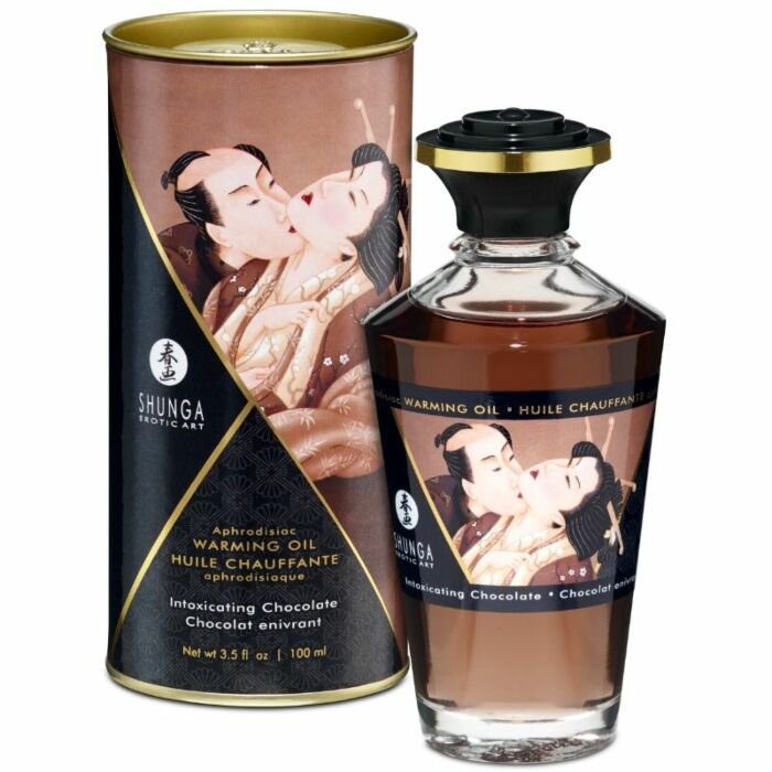 Shunga Aphrodisiakum wärmendes Öl Schokolade 100 ml