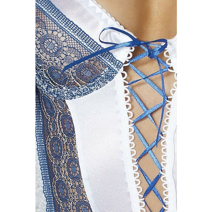 Passion eleni weißes Hemd & Tanga l / xl