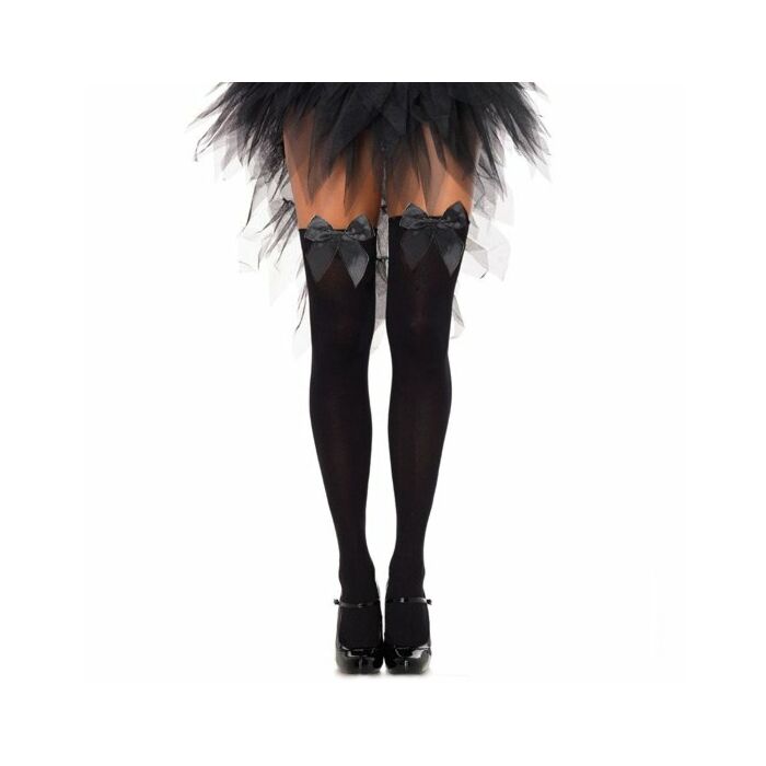 Strumpfhose Schwarze Schleife Plus
