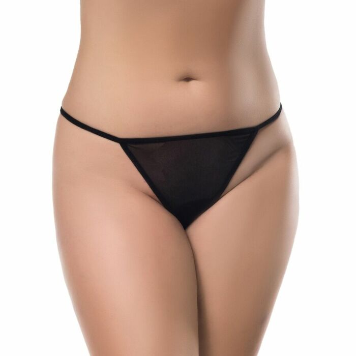 Königin Dessous Tanga mit glänzenden s / m