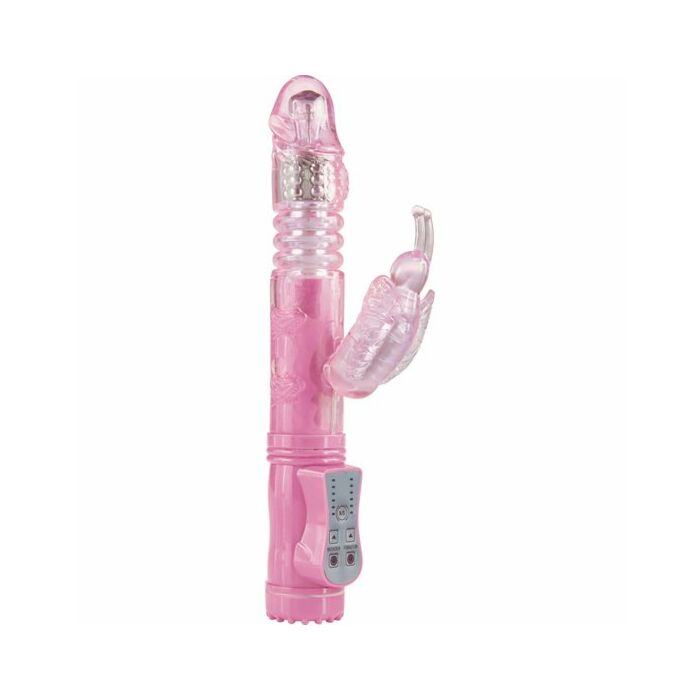 Vibrator stecken mich nach oben und unten Bubblegum rosa Schmetterling