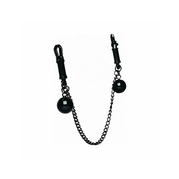 Klemmen mit Kugelgewichten und Kette