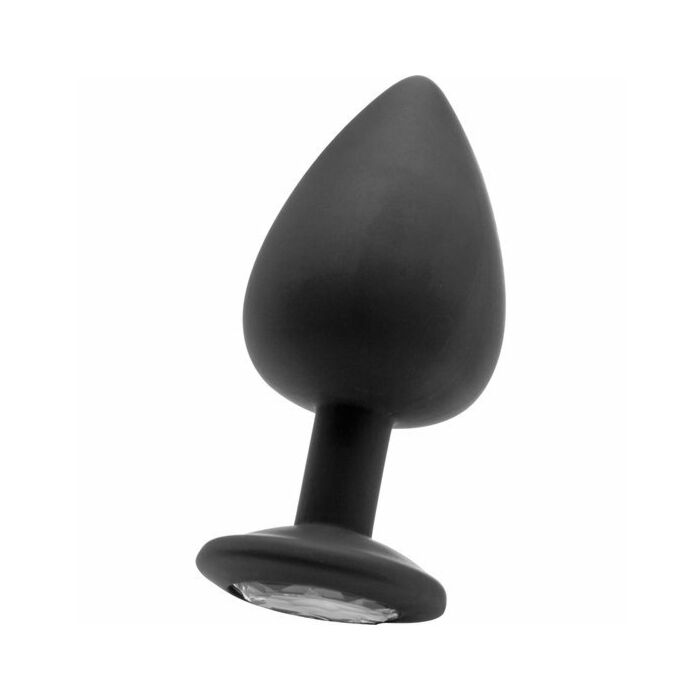 Extra großer Diamant-Buttplug - schwarz